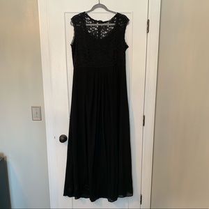 Black Lace Maxi Dress